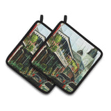 Caroline'S Treasures St Louis Cathedral Pair Of Pot Holders Mw1201Pthd, 7.5Hx7.5W, Multicolor