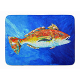 Caroline'S Treasures Red Fish White Spin Floor Mat, 19 X 27, Multicolor