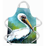 Caroline'S Treasures Mw1245Apron Blue Stand Pelican Apron, Large, Multicolor
