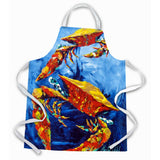 Caroline'S Treasures Mw1253Apron Puddle O' Two Crabs Apron, Large, Multicolor