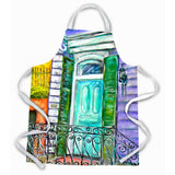 Caroline'S Treasures Mw1261Apron The House Next Door Apron, Large, Multicolor