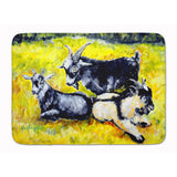 Caroline'S Treasures Three Goats Machine Washable Memory Foam Mat Doormats, Multicolor