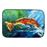 Caroline'S Treasures Mw1270Ddm Break Through Red Fish Dish-Drying-Mats, 14 X 21, Multicolor