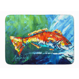 Caroline'S Treasures Break Through Red Fish Machine Washable Memory Foam Mat Doormats, Multicolor