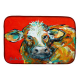 Caroline'S Treasures Mw1272Ddm Caught Red Handed Cow Dish-Drying-Mats, 14 X 21, Multicolor