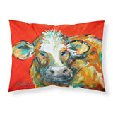 Caroline'S Treasures Caught Red Handed Cow Fabric Standard Pillowcases, Multicolor