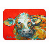 Caroline'S Treasures Caught Red Handed Cow Machine Washable Memory Foam Mat Doormats, Multicolor