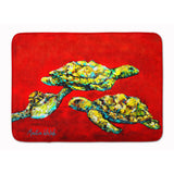 Caroline'S Treasures Drifting Home Turtles Machine Washable Memory Foam Mat Doormats, Multicolor