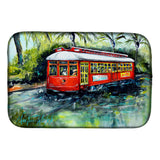 Caroline'S Treasures Mw1278Ddm Little Red Street Car Dish-Drying-Mats, 14 X 21, Multicolor
