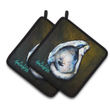 Caroline'S Treasures Mw1317Pthd Brown Eye Oyster Pair Of Pot Holders Potholders, Multicolor