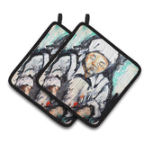 Caroline'S Treasures Mw1337Pthd Melted Heart Pair Of Pot Holders Potholders, Multicolor