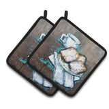 Caroline'S Treasures Mw1344Pthd Beignets Piping Hot Pair Of Pot Holders Potholders, Multicolor