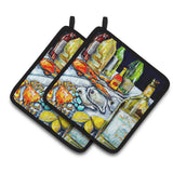Caroline'S Treasures Mw1349Pthd Sit A Spell Pair Of Pot Holders Potholders, Multicolor