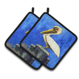 Caroline'S Treasures Mw1352Pthd Pelican Texas Pete Pair Of Pot Holders Potholders, Multicolor