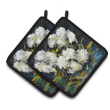 Caroline'S Treasures Mw1357Pthd Three Boll Cotton Pair Of Pot Holders Potholders, Multicolor
