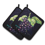 Caroline'S Treasures Mw1362Pthd Welch'S Grapes Pair Of Pot Holders Potholders, Multicolor