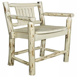 Montana Collection Counter Height Captain'S Barstool, Clear Lacquer Finish