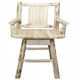 Montana Collection Captain'S Barstool W/ Back & Swivel, Ready To Finish