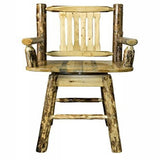 Glacier Country Collection Captain'S Barstool W/ Back & Swivel