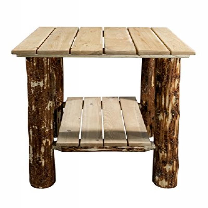 Glacier Country Collection Exterior End Taable, Exterior Stain Finish