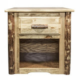 Glacier Country Collection End Table W/ Drawer
