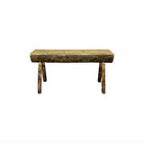 Glacier Country Collection Half Log Bench, Exterior Stain Finish, 4 Foot