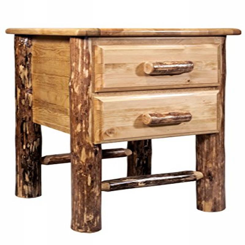 Glacier Country Collection Nightstand With 2 Drawers