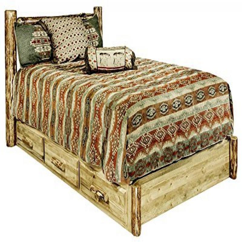 Glacier Country Collection King Platform Bed W/ Storage