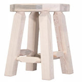 Homestead Collection Backless Barstool, Clear Lacquer Finish