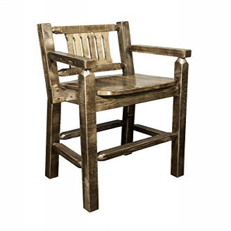 Homestead Collection Captain'S Barstool, Stain & Lacquer Finish