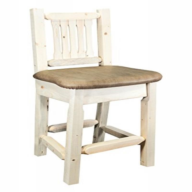 Homestead Collection Counter Height Barstool W/ Back - Buckskin Upholstery, Ready To Finish