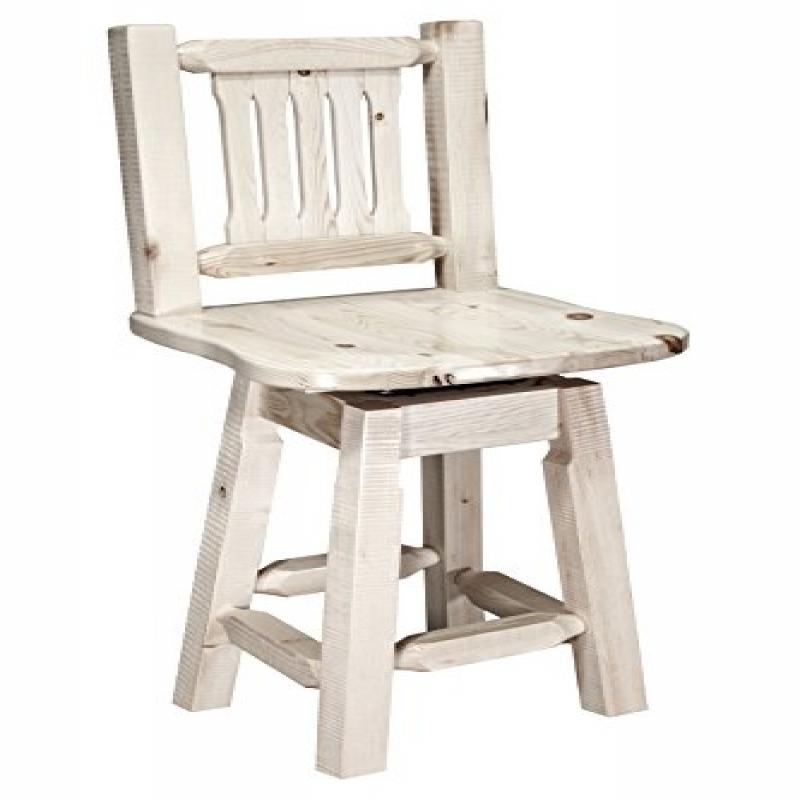 Homestead Collection Counter Height Barstool W/ Back & Swivel, Ready To Finish