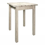 Homestead Collection Counter Height Square 4 Post Dining Table, Ready To Finish