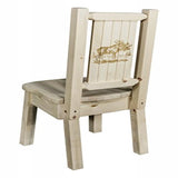 Homestead Collection Side Chair W/ Laser Engraved Moose Design, Ready To Finish
