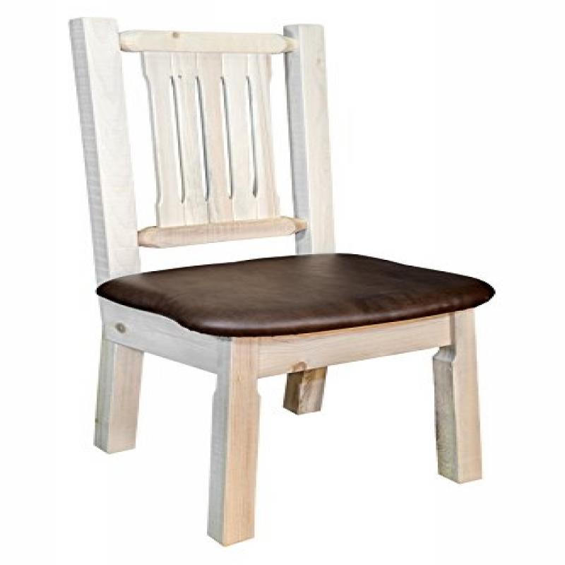 Homestead Collection Side Chair, Ready To Finish W/ Upholstered Seat, Saddle Pattern