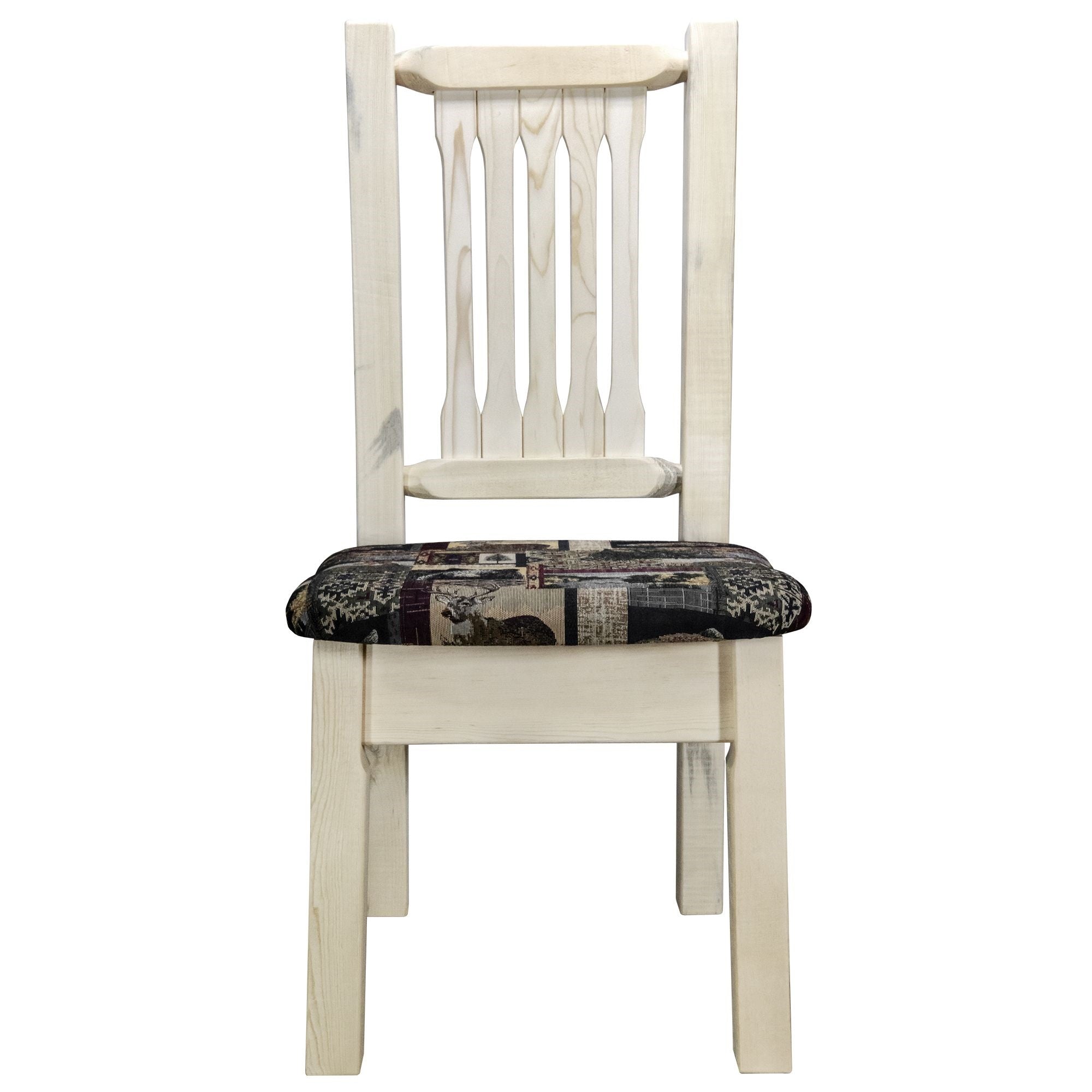 Homestead Collection Side Chair, Ready To Finish W/ Upholstered Seat, Woodland Pattern