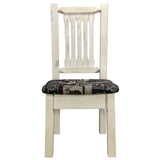 Homestead Collection Side Chair, Ready To Finish W/ Upholstered Seat, Woodland Pattern