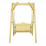 Homestead Collection Lawn Swing W/ A Frame, Clear Exterior Finish