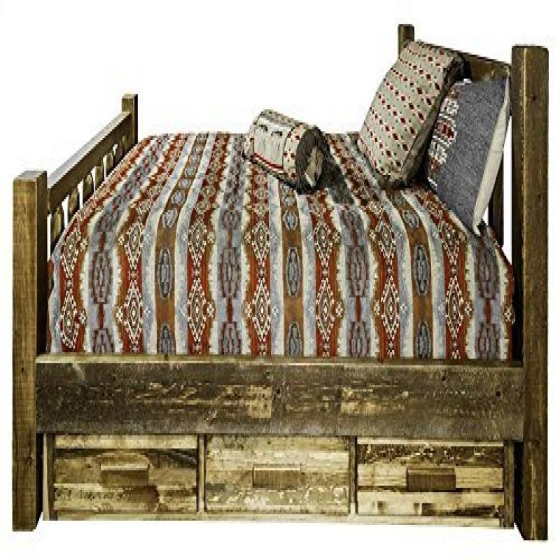 Homestead Collection Twin Bed W/ Storage, Stain & Lacquer Finish