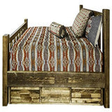 Homestead Collection Twin Bed W/ Storage, Stain & Lacquer Finish