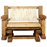 Homestead Collection Single Seat Glider, Exterior Stain Finish