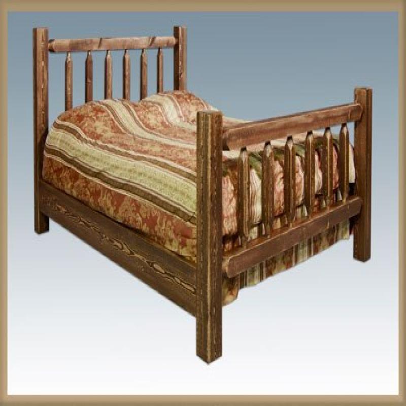 Homestead Collection Twin Bed, Stain & Clear Lacquer Finish
