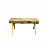 Montana Collection Half Log Bench, Exterior Finish, 4 Foot