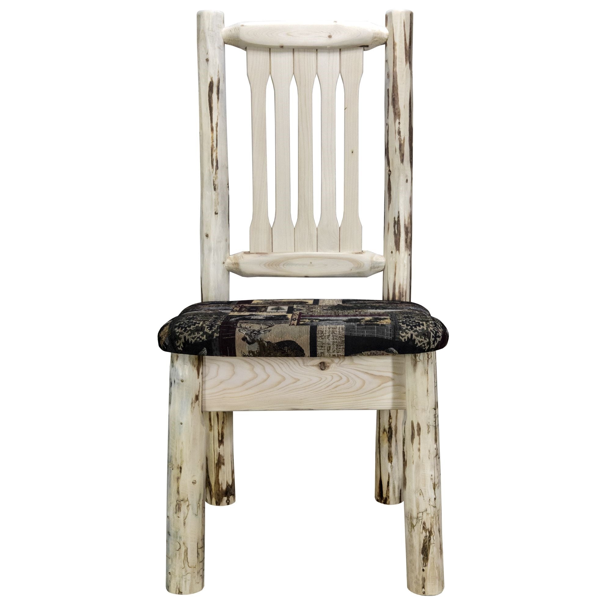 Montana Collection Side Chair, Ready To Finish W/ Upholstered Seat, Woodland Pattern