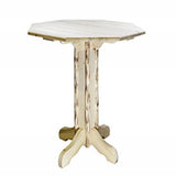 Montana Collection Counter Height Pub Table, Clear Lacquer Finish