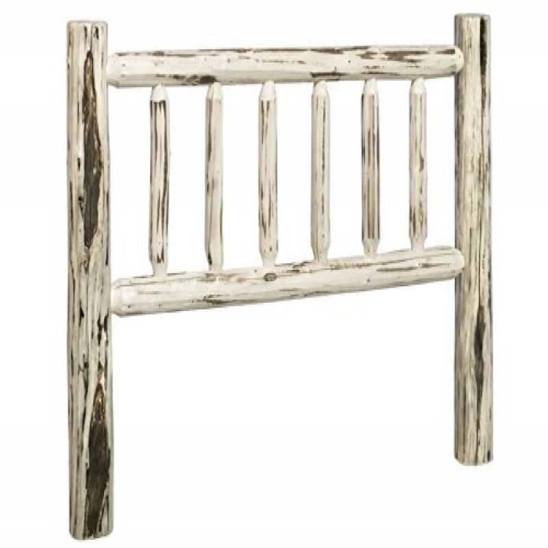 Montana Collection Twin Headboard, Clear Lacquer Finish