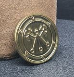 Marbas Demon Sigil Coin - Ars Goetia President Seal
