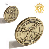 Marbas Demon Sigil Coin - Ars Goetia President Seal