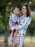 Mommy and Me Fall Plaid Pajama Set