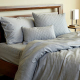 Bamboo Cotton Quilted Shams - Viscose from Bamboo + Cotton - 2pk - Standard - Silver